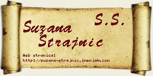 Suzana Strajnić vizit kartica